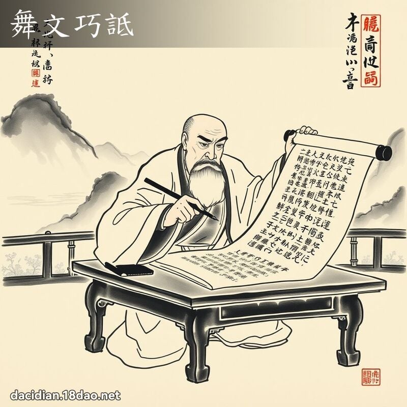 舞文巧诋 配图