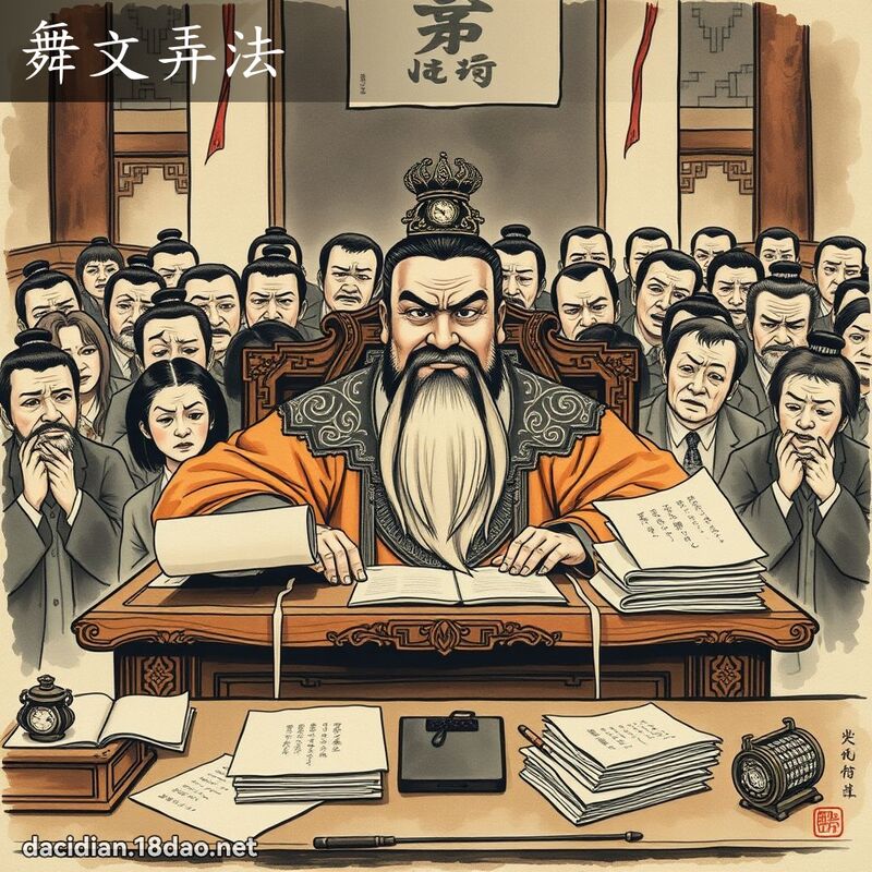 舞文弄法 配图