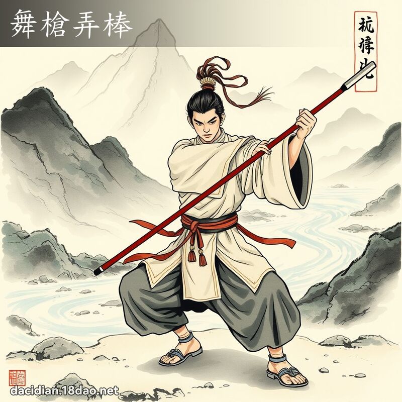 舞枪弄棒 配图