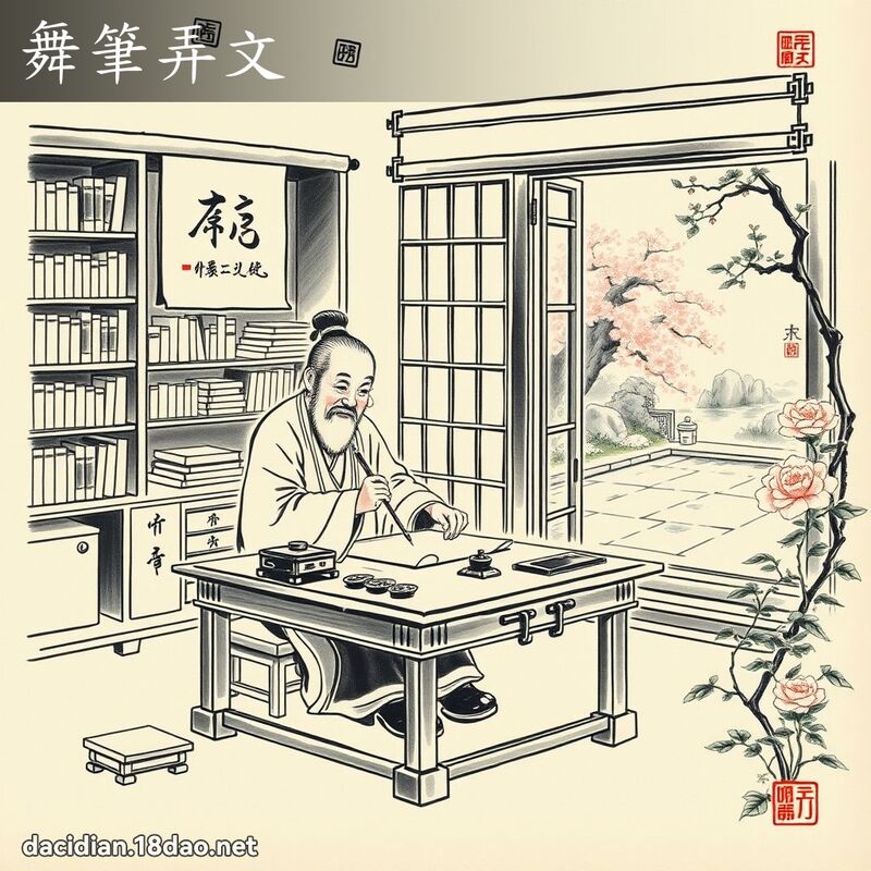 舞笔弄文 配图