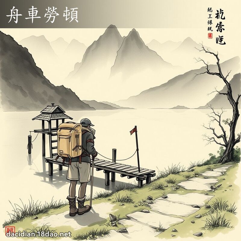 舟车劳顿 配图