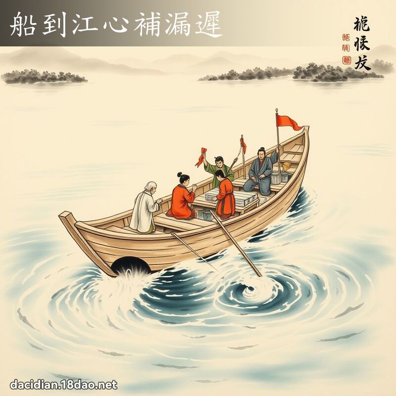 船到江心补漏迟 配图