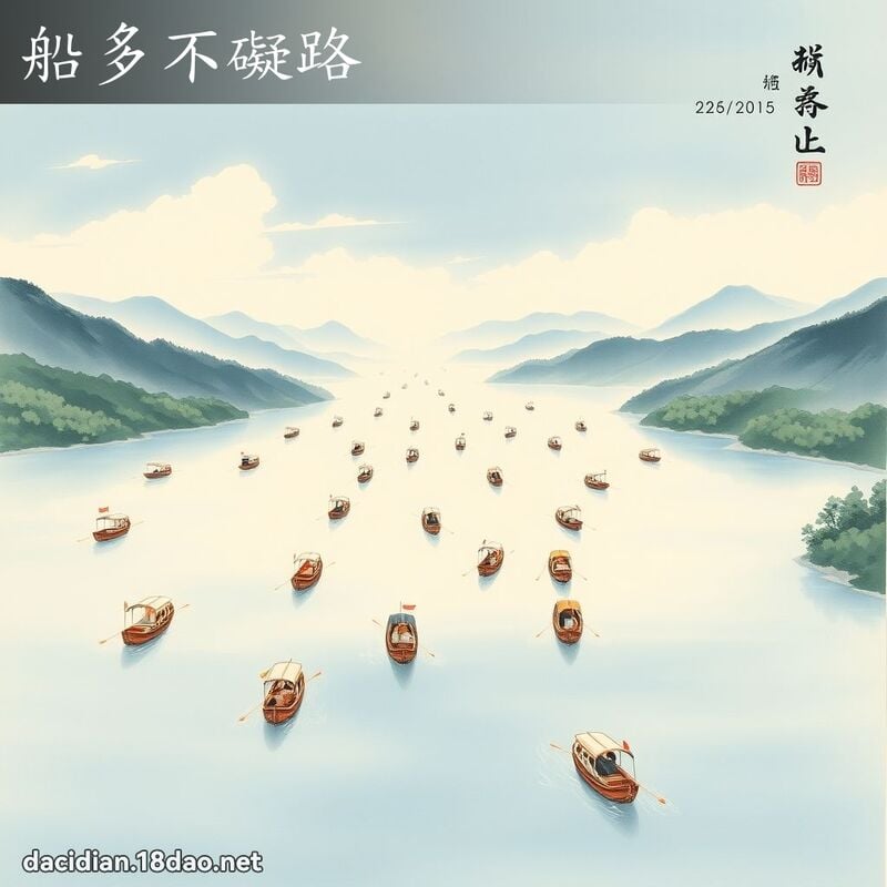 船多不碍路 配图