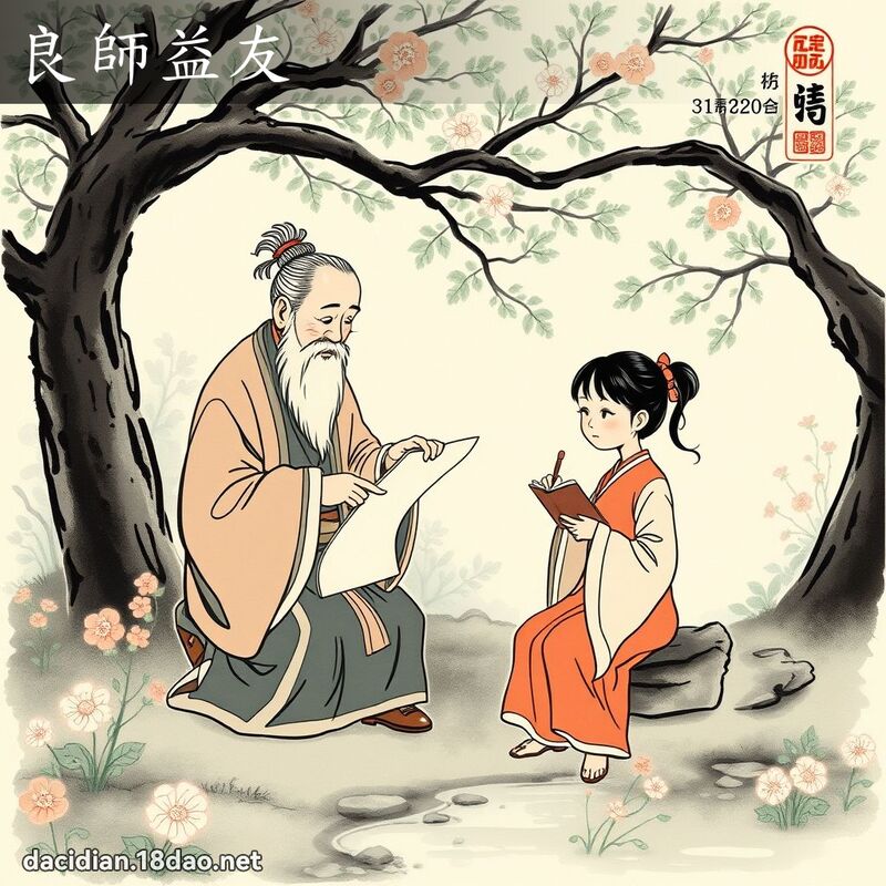 良师益友 配图