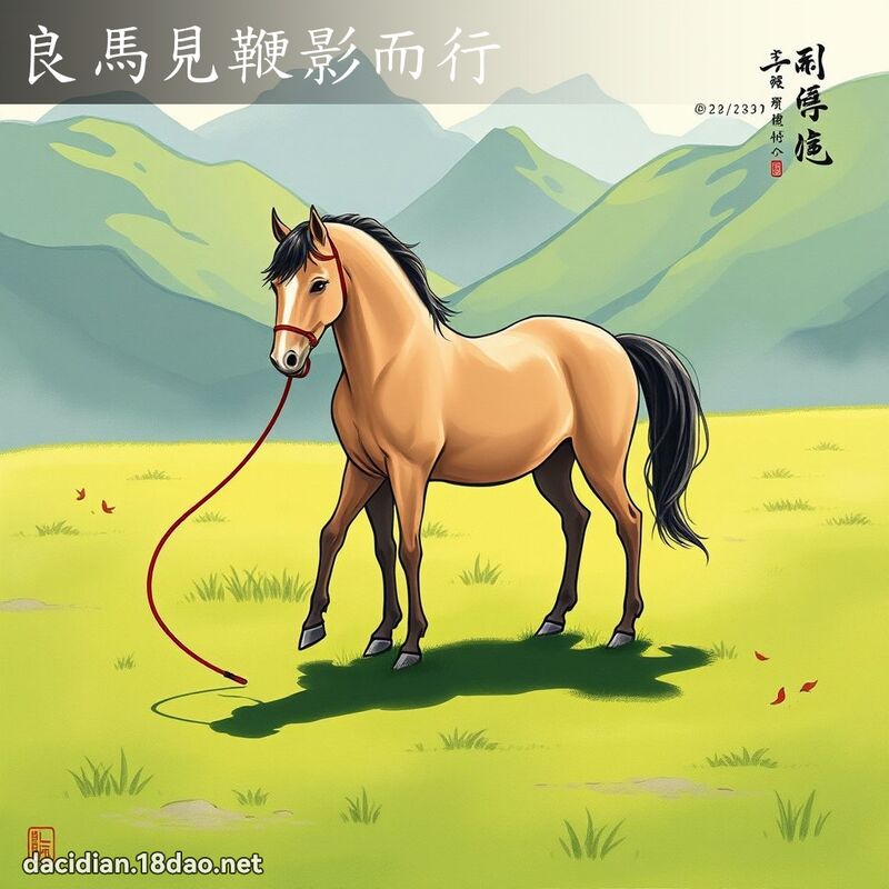 良马见鞭影而行 配图
