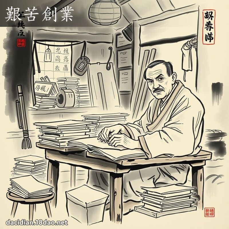 艰苦创业 配图
