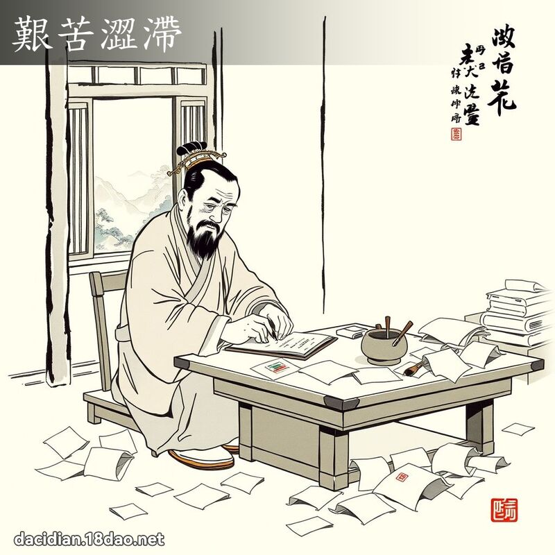 艰苦涩滯 配图