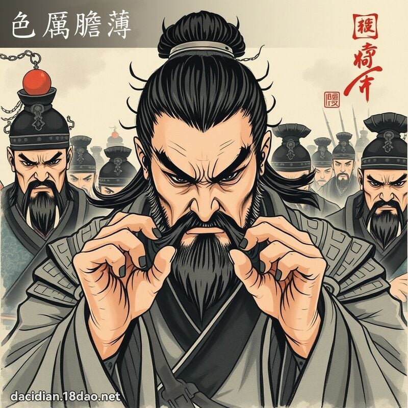 色厉胆薄 配图