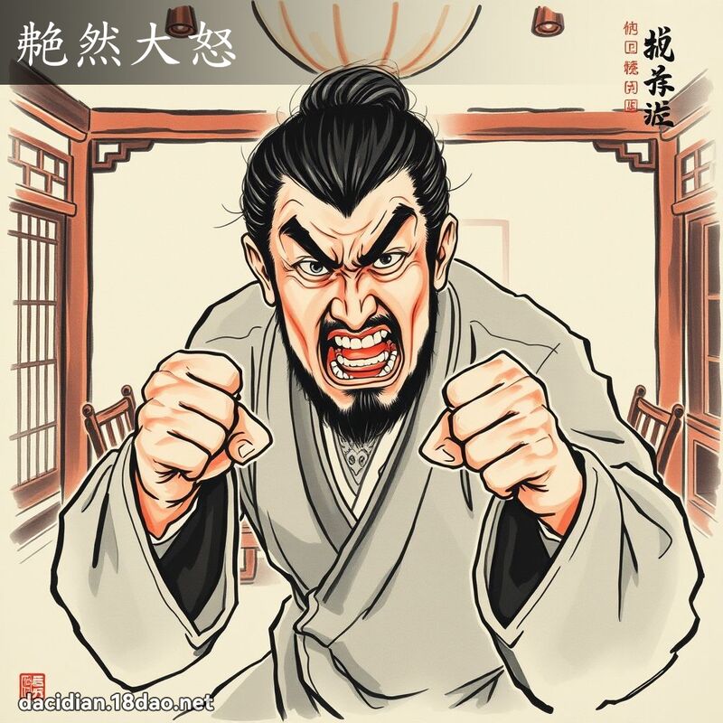艴然大怒 配图