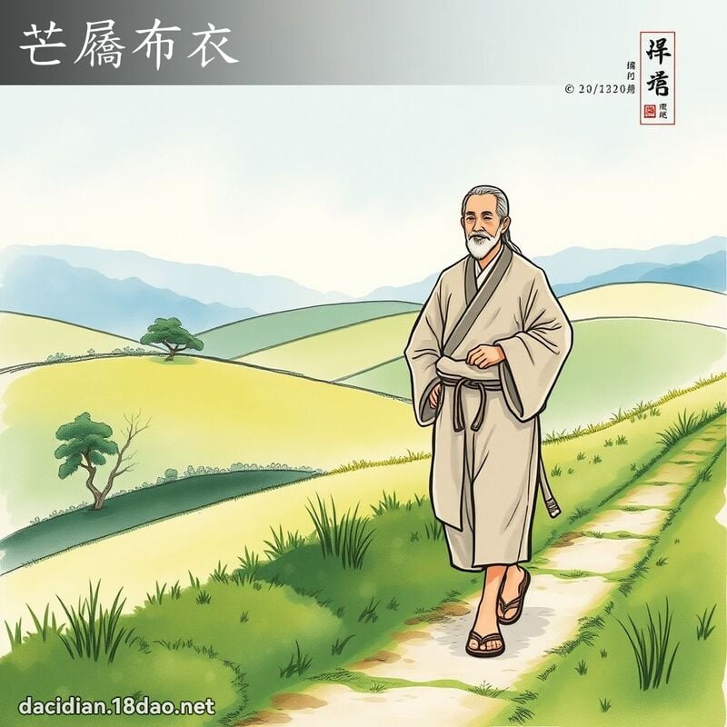 芒屩布衣 配图