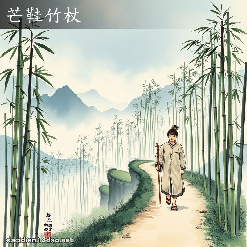 芒鞋竹杖 配图