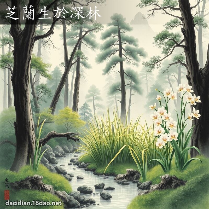 芝兰生於深林 配图