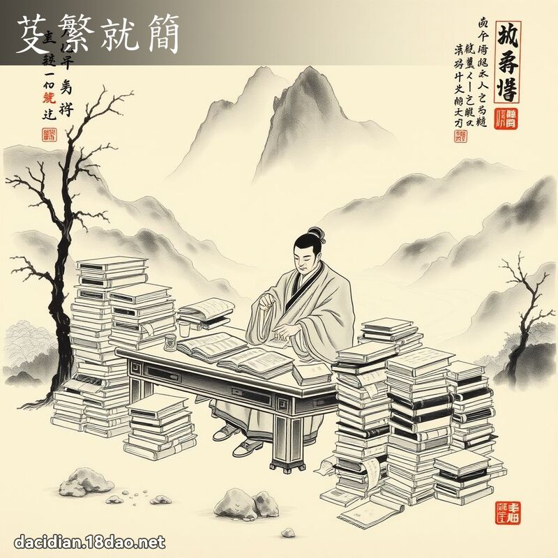 芟繁就简 配图