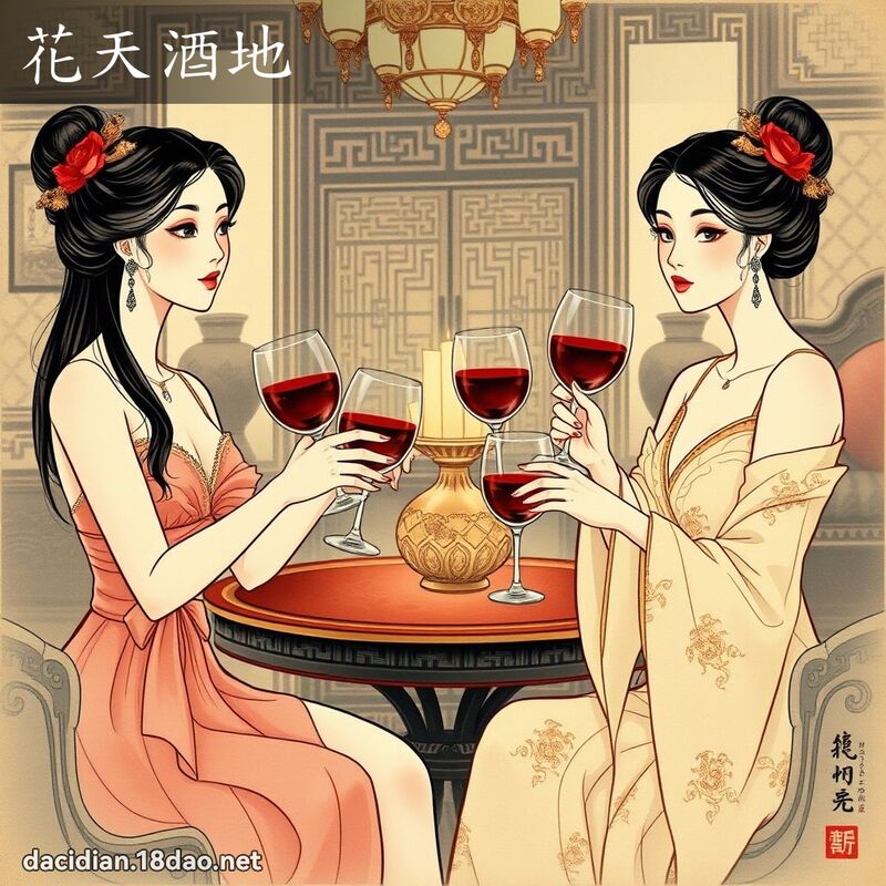 花天酒地 配图
