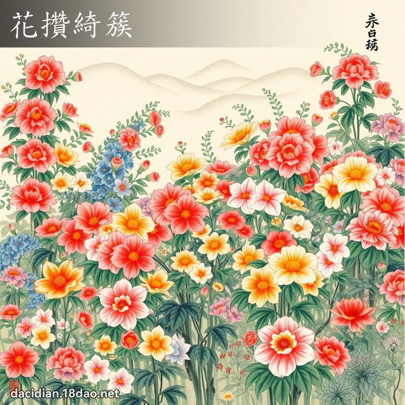 花攒綺簇 配图