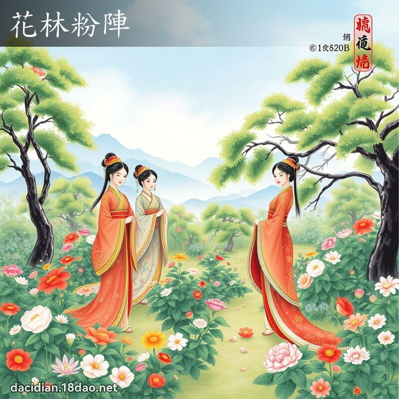 花林粉阵 配图