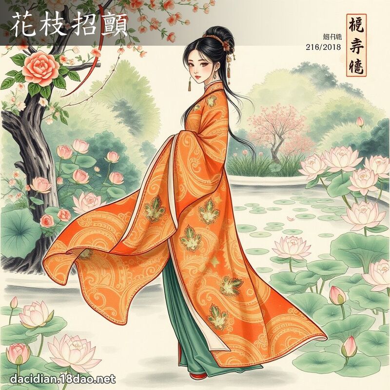 花枝招颤 配图