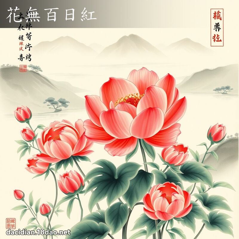 花无百日红 配图