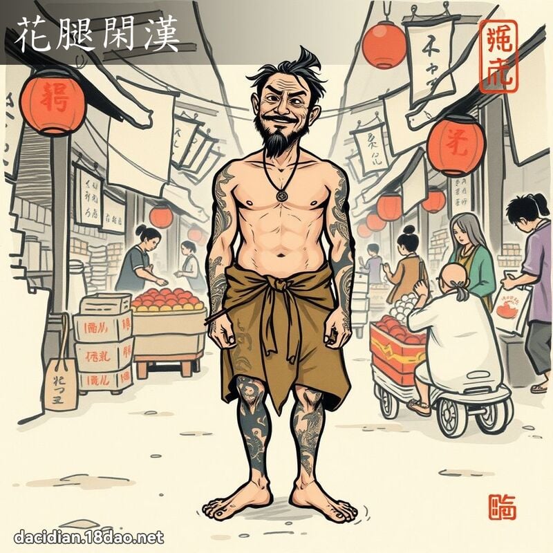 花腿闲汉 配图