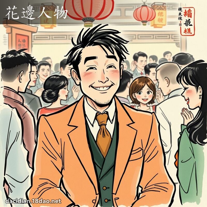 花边人物 配图