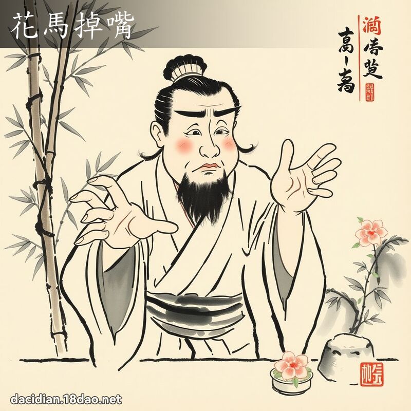 花马掉嘴 配图