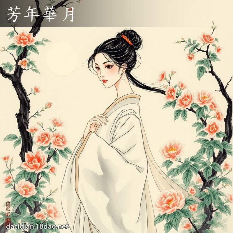 芳年华月 配图