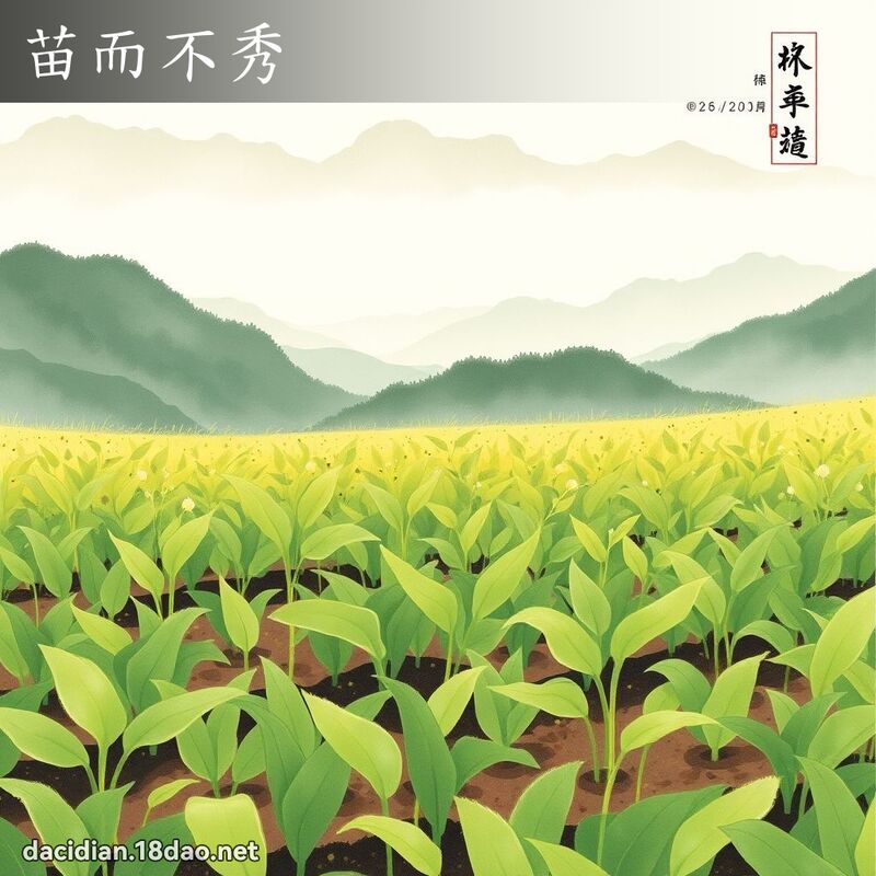 苗而不秀 配图