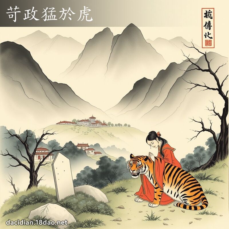 苛政猛於虎 配图