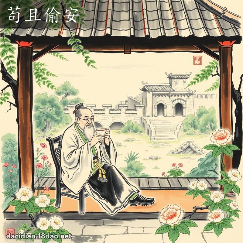 苟且偷安 配图