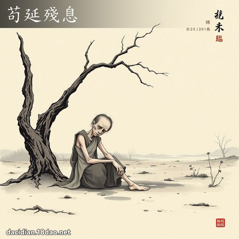 苟延残息 配图