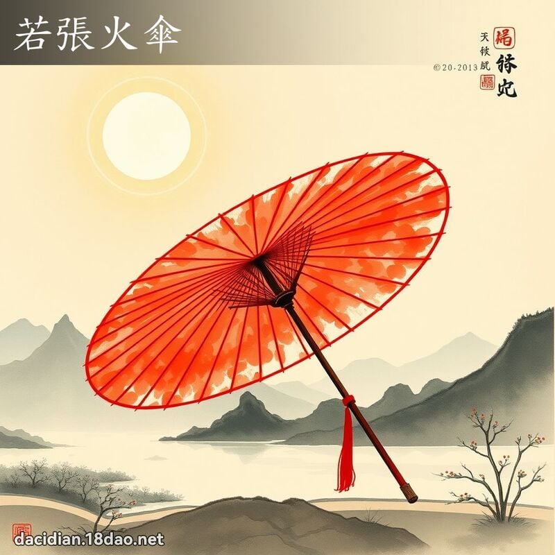 若张火伞 配图