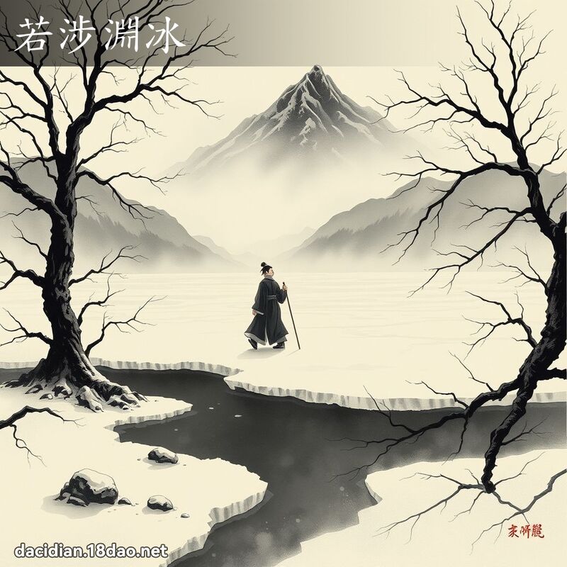 若涉渊冰 配图
