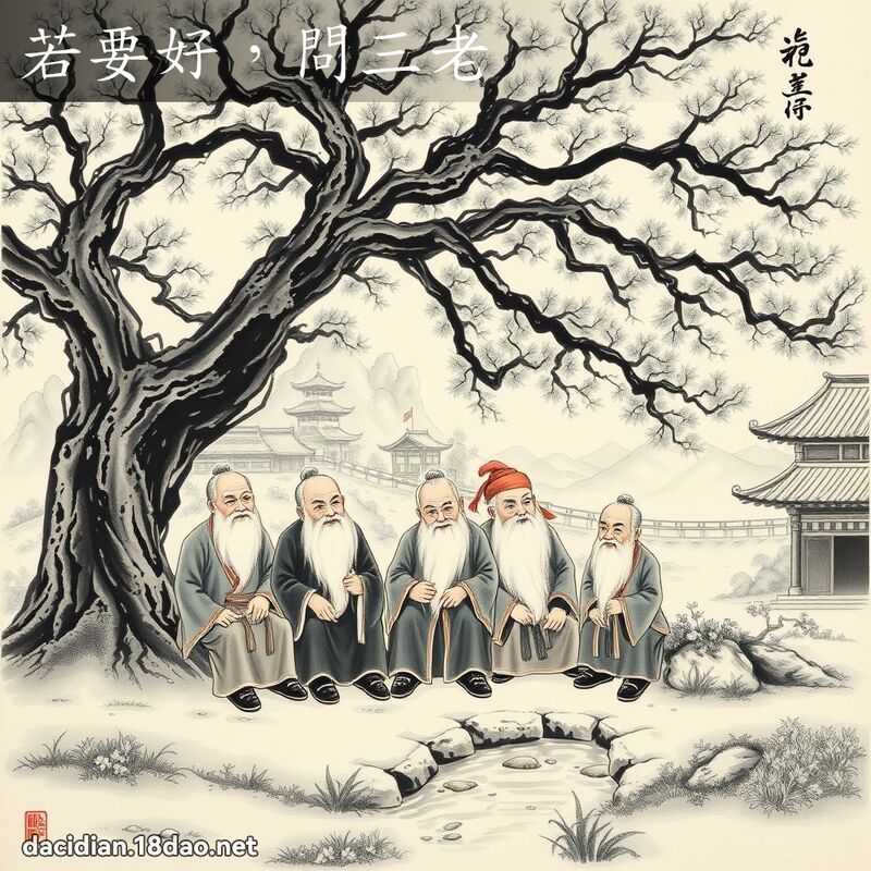若要好,问三老 配图
