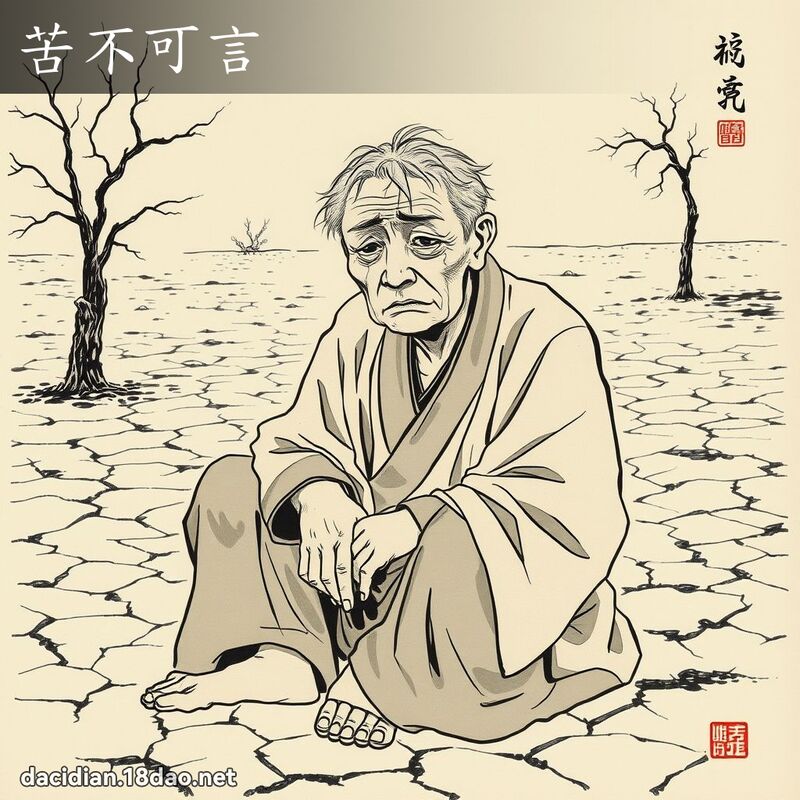 苦不可言 配图