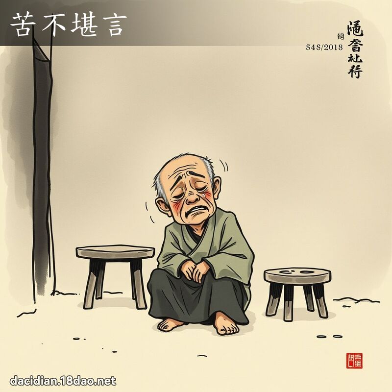 苦不堪言 配图