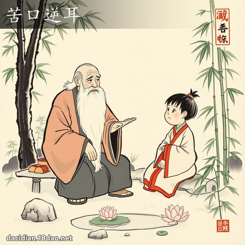 苦口逆耳 配图