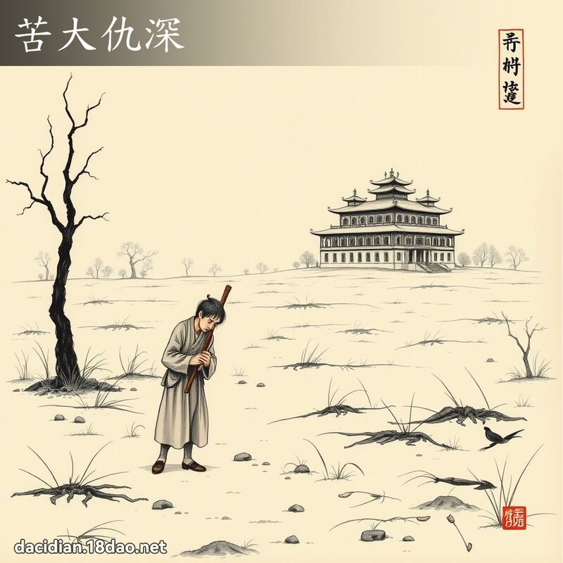 苦大仇深 配图