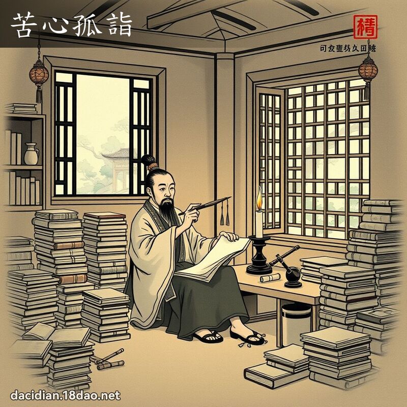 苦心孤诣 配图