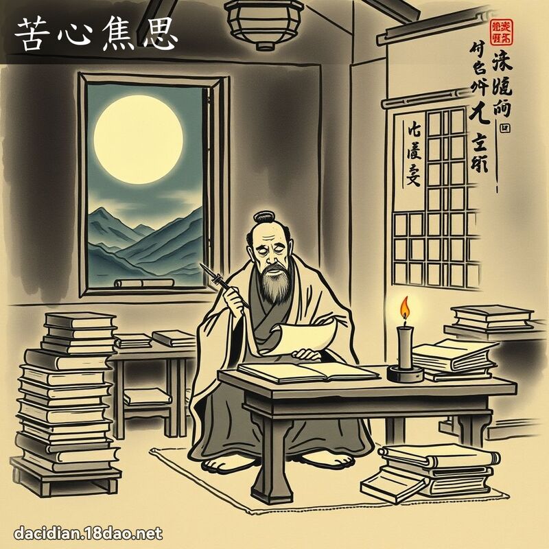 苦心焦思 配图