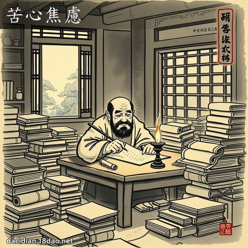 苦心焦虑 配图
