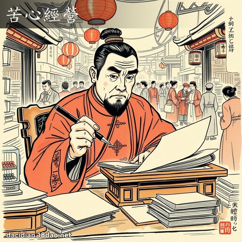 苦心经营 配图