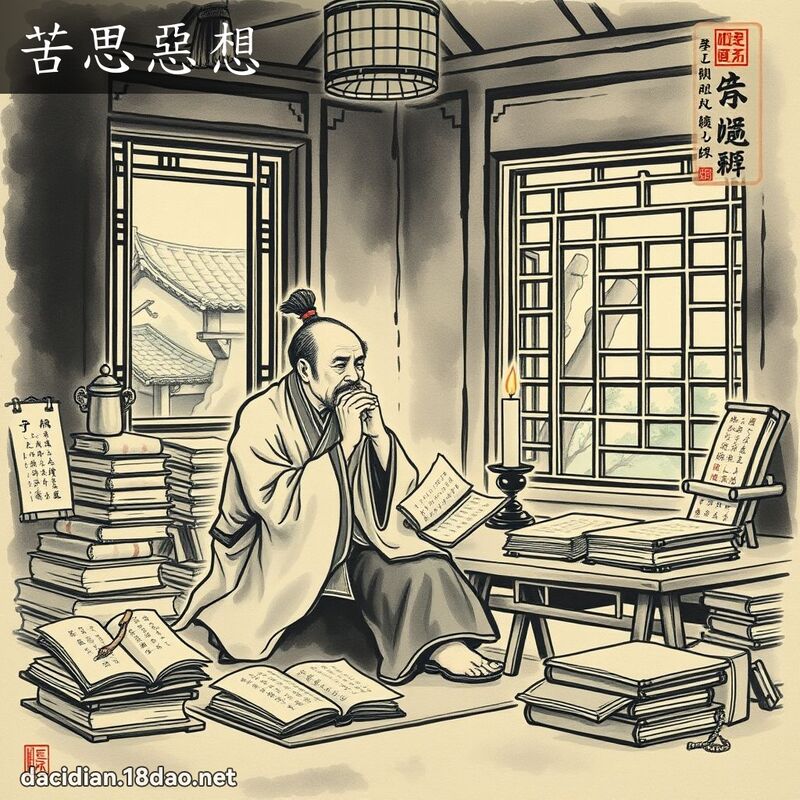 苦思恶想 配图