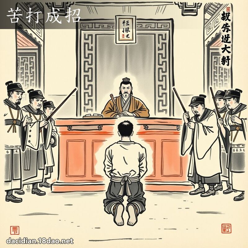 苦打成招 配图