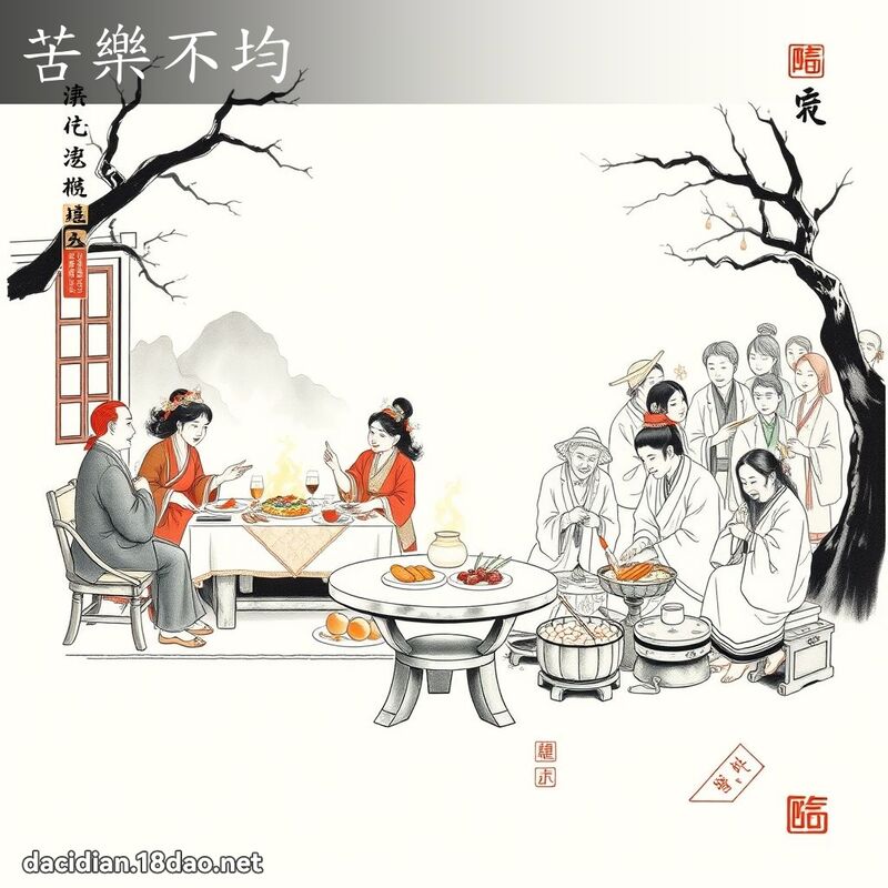 苦乐不均 配图