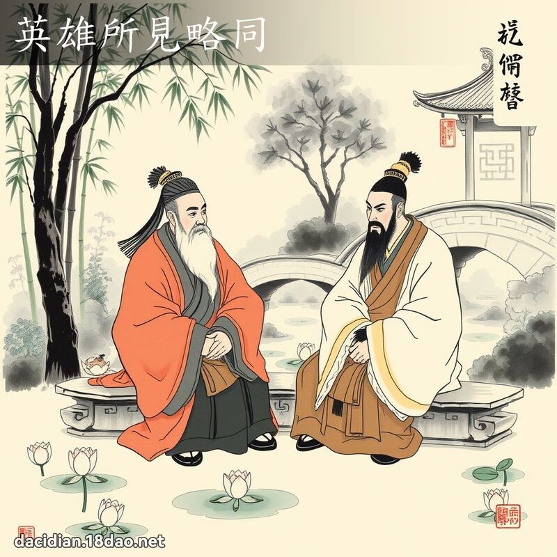 英雄所见略同 配图
