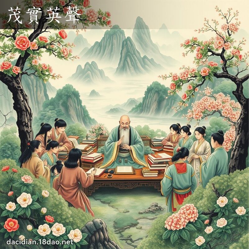 茂实英声 配图