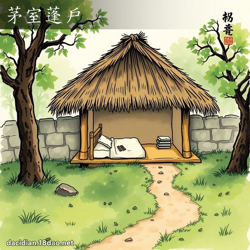 茅室蓬户 配图