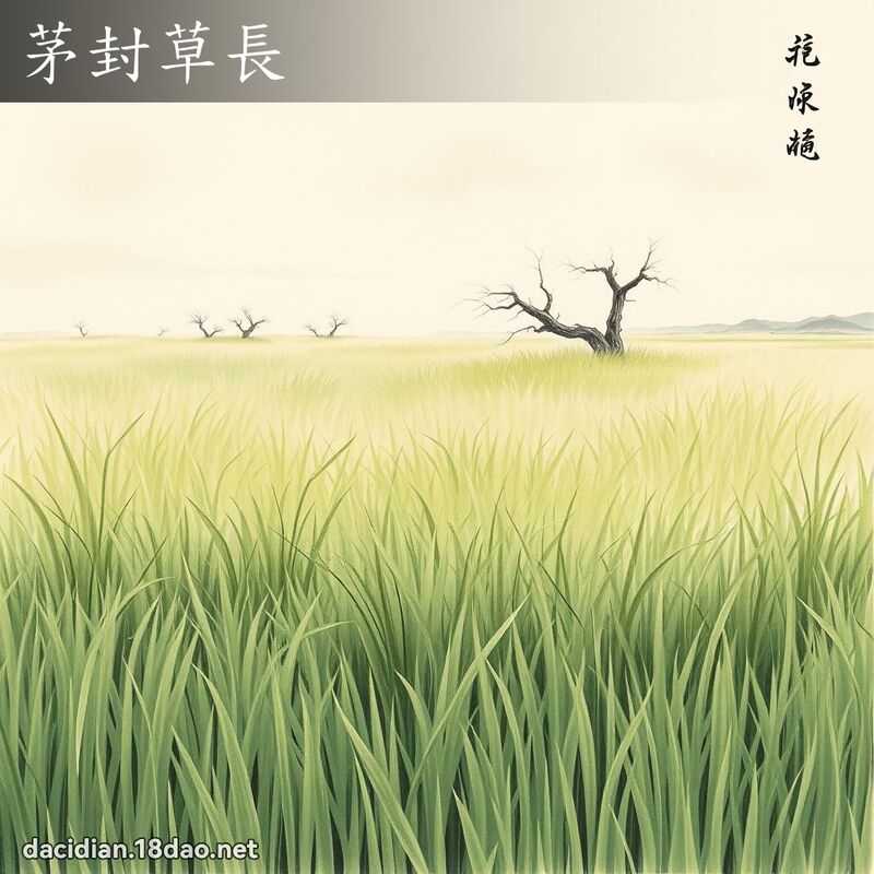 茅封草长 配图