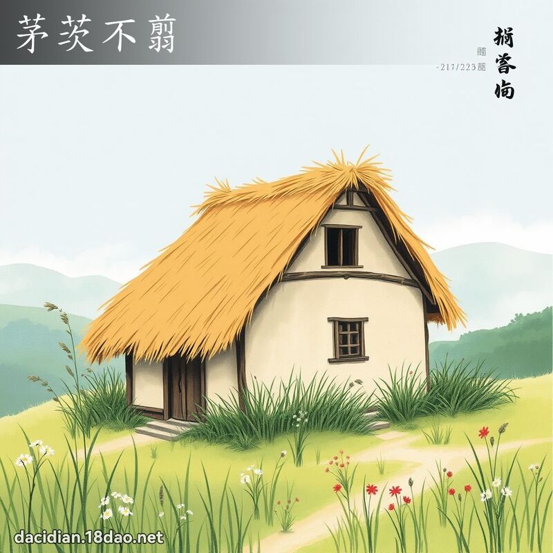 茅茨不翦 配图