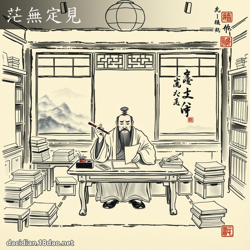 茫无定见 配图
